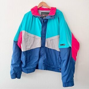 Vintage Hard Corps Colorblock Ski Jacket Sz XXL